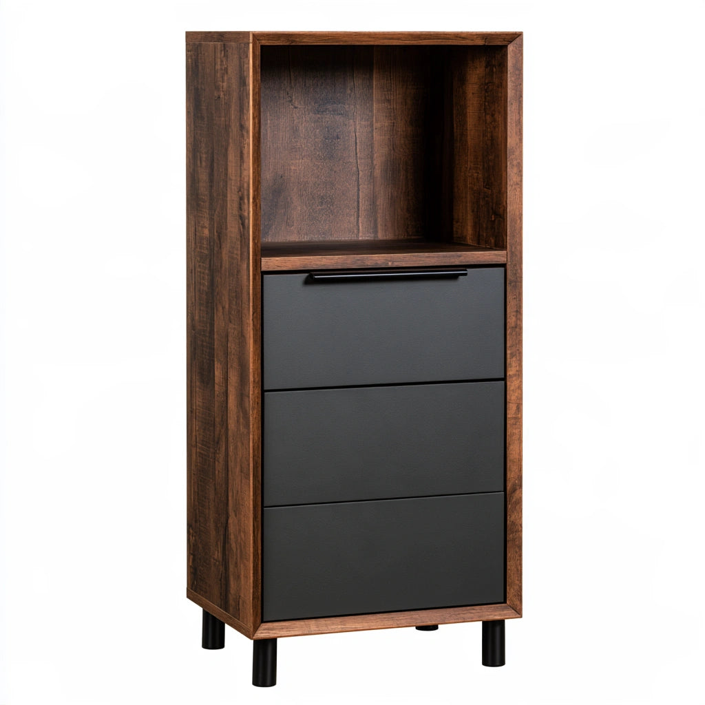 Mobile contenitore in legno, colore legno naturale
