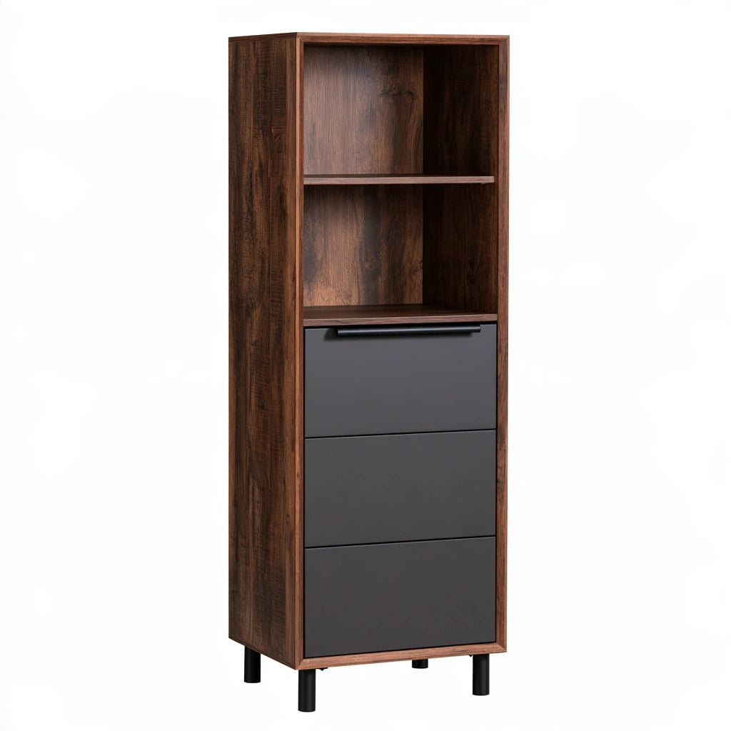 Mobile contenitore in legno, colore legno naturale